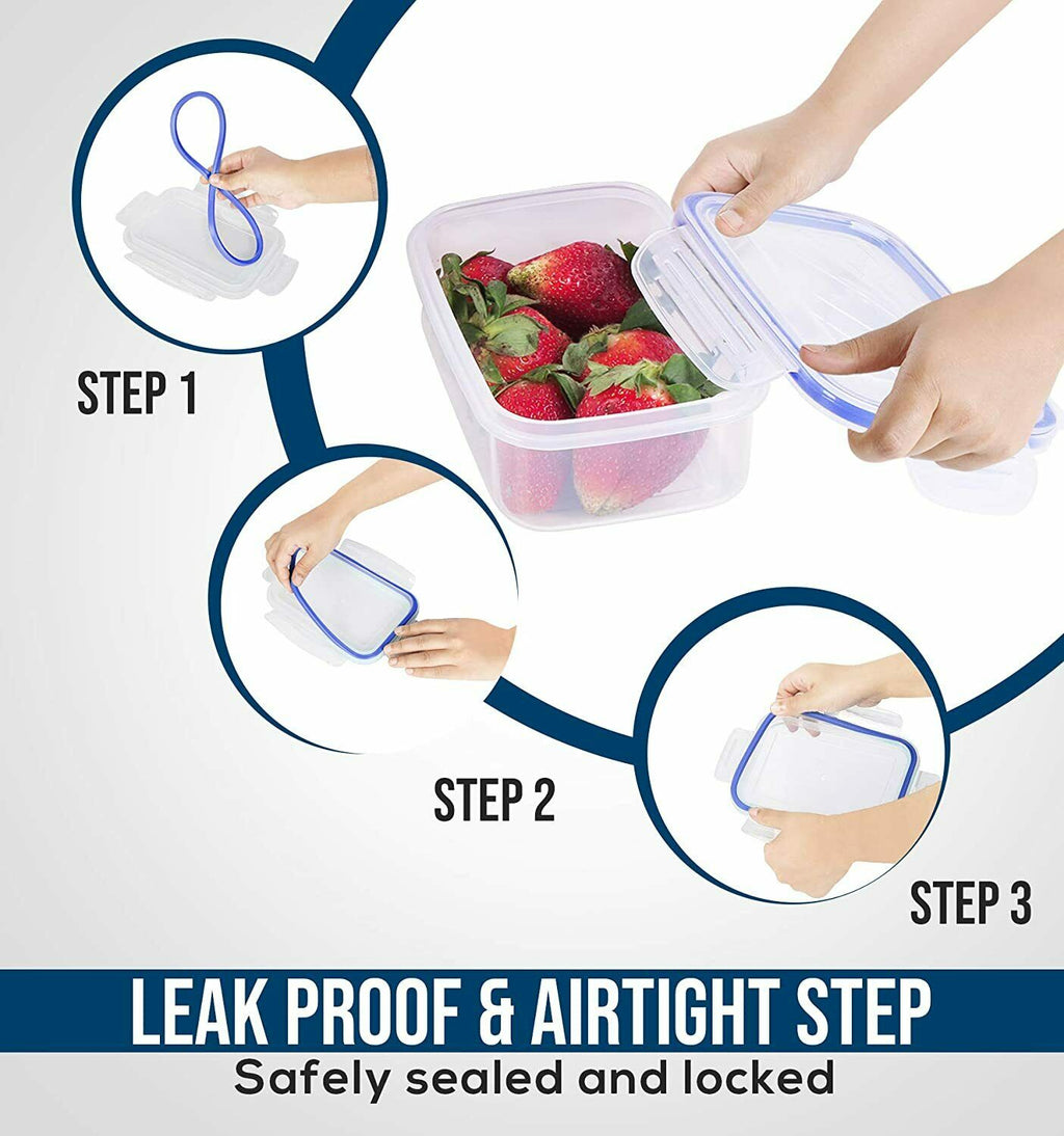 24 Pieces Plastic Food Containers set