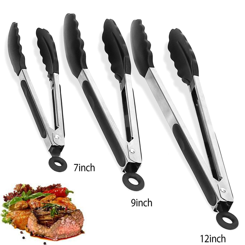 3 Pack Stainless Steel  Cooking Tongs Set