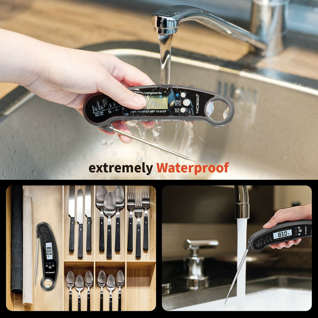 Instant Read Digital LCD Cooking (BBQ & Meat) Food Thermometer
