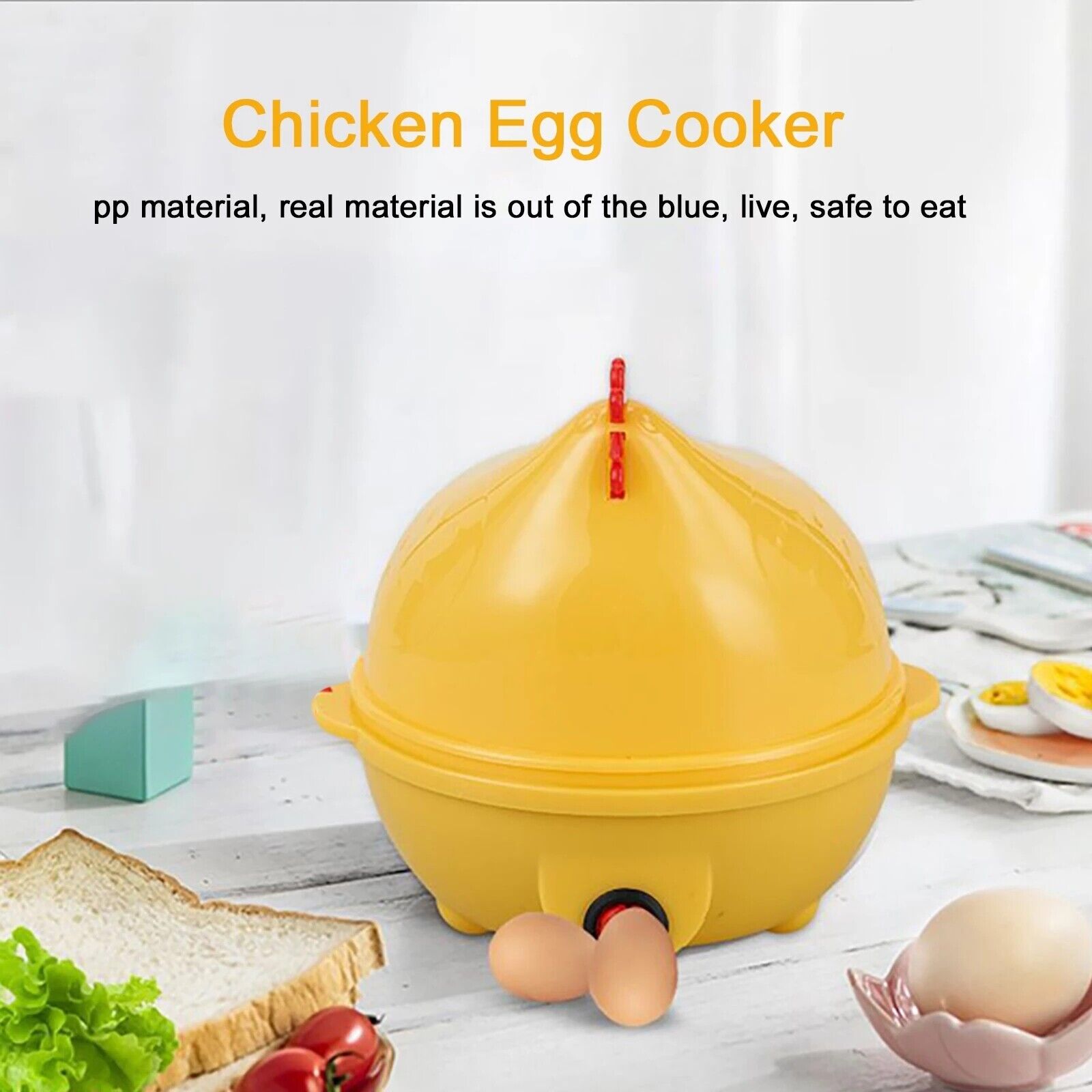 Electric Auto-Off Non Stick Egg Cooker, Boiler, Steamer