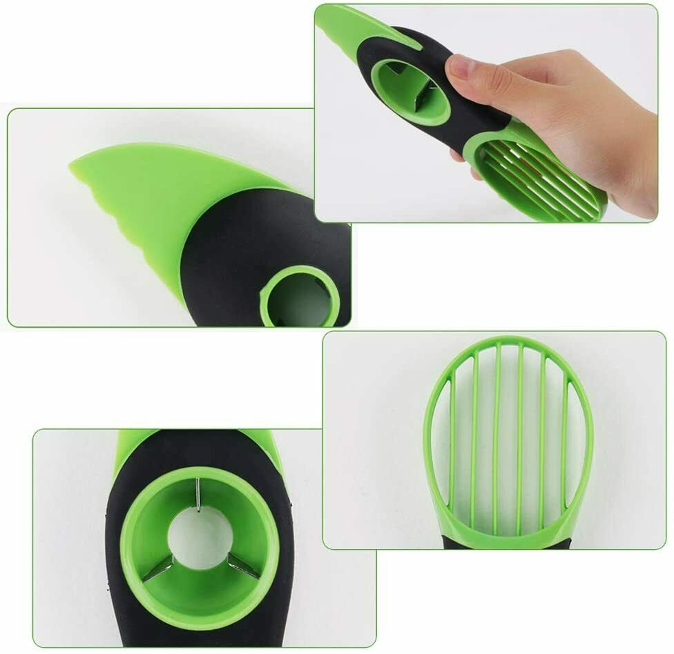 3 in 1 Fruit & Avocado Cutter, Pitter, Slicer And Peeler