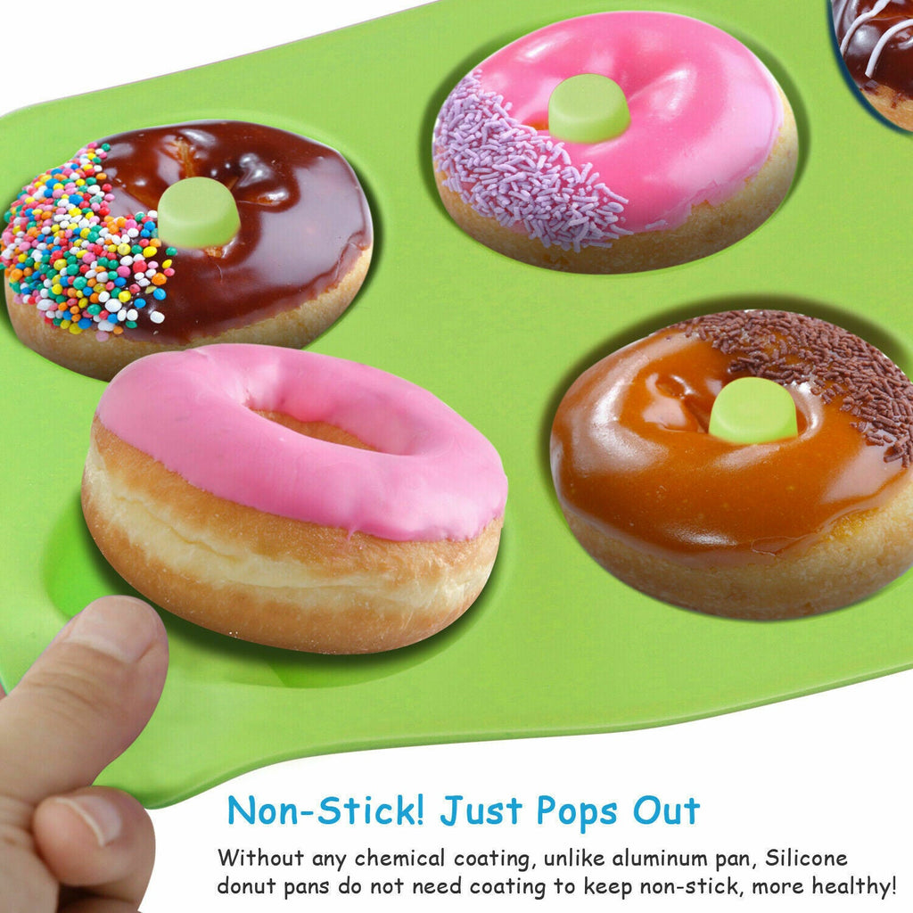 6-Hole Silicone Donut Baking Pan