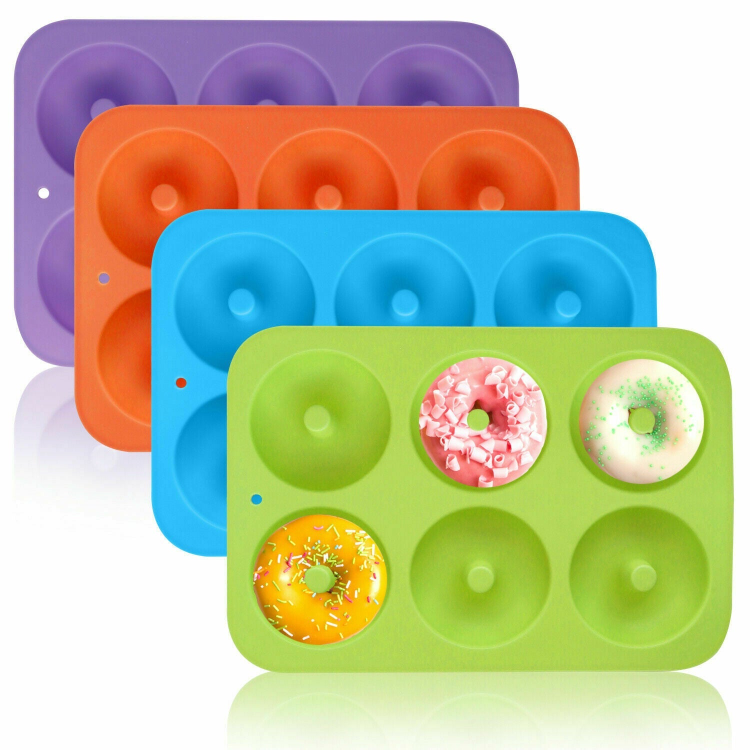 6-Hole Silicone Donut Baking Pan