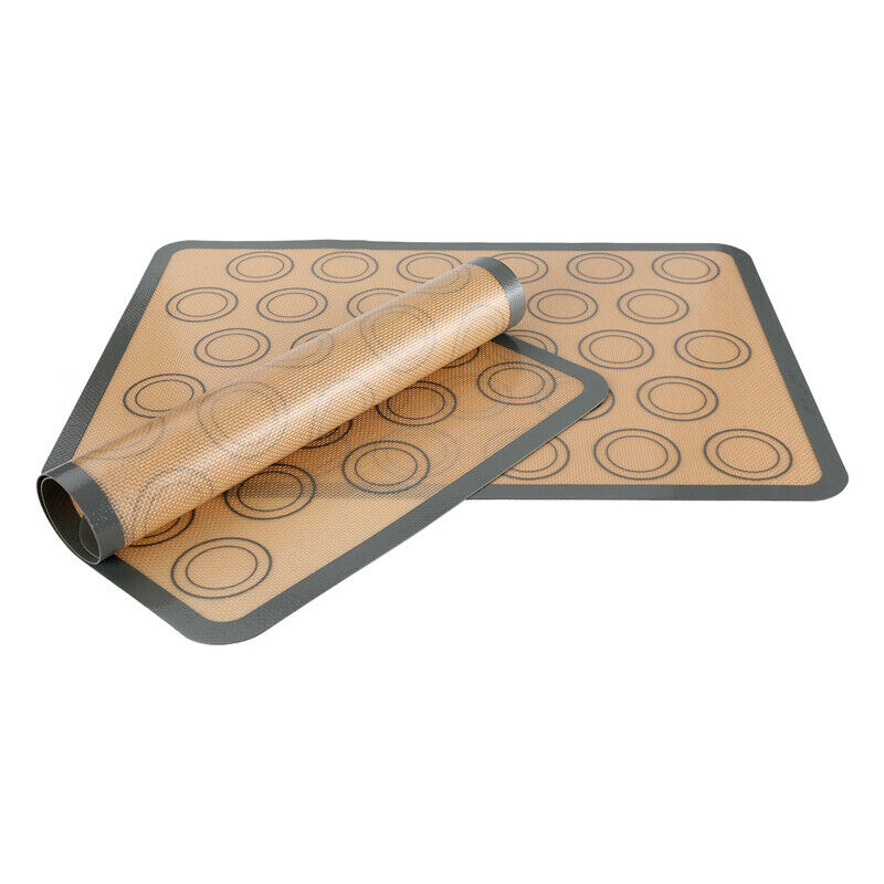 2Pcs 30-Cavity Silicone Pastry, Cake Macaron, Macaroon Oven Baking Mould Mat
