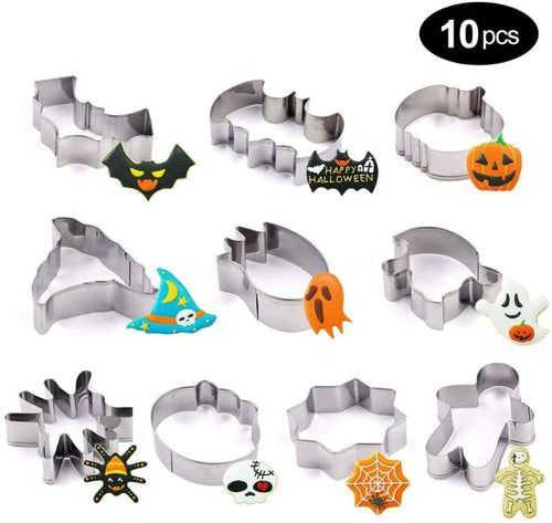 10 pc Halloween Cookie Cutter Set