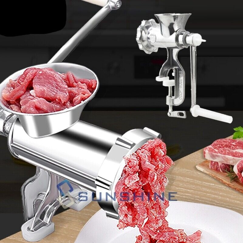 Meat Grinder, Mincer, Stuffer, Hand Manual Sausage Filler Machine