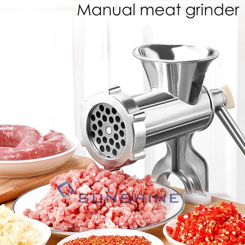 Meat Grinder, Mincer, Stuffer, Hand Manual Sausage Filler Machine
