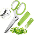 Multipurpose chopping And Herb Scissors Set with 5 Blades and Cover