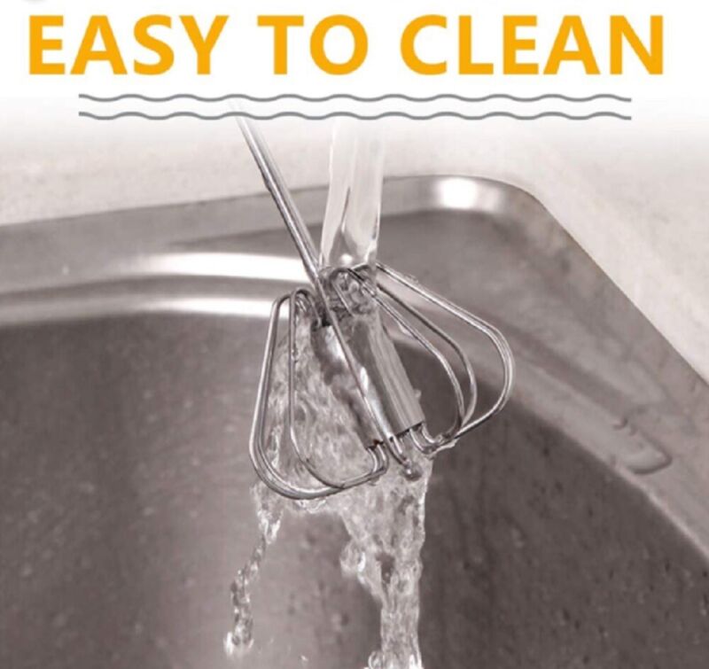 Semi-Automatic Stainless Steel Whisk