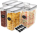 Choice of 2, 3, 4 Or 6 Clear Storage Food Containers & Cereal Dispensers