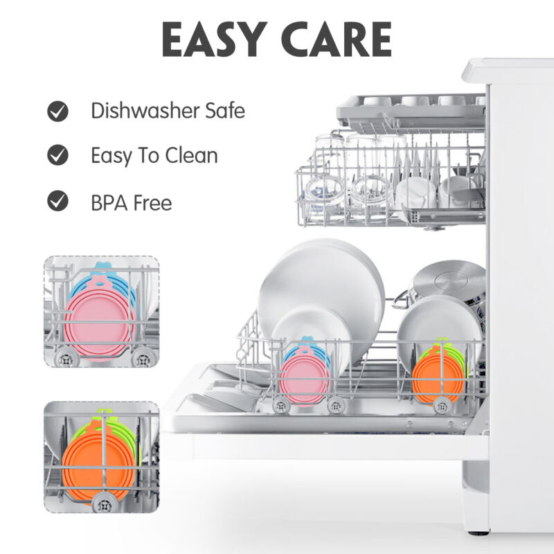 4 pcs Can Silicone Universal Covers