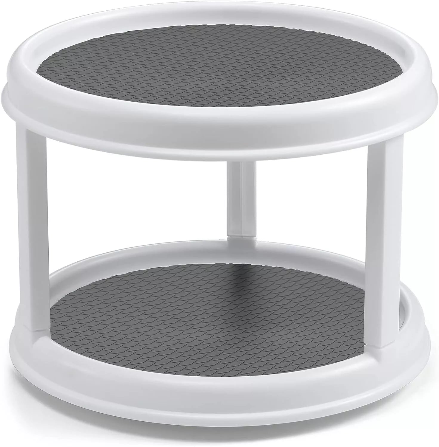 2 Tier Lazy Susan 360° Turntable, 10 inch, Kitchen Spice Organizer Rack