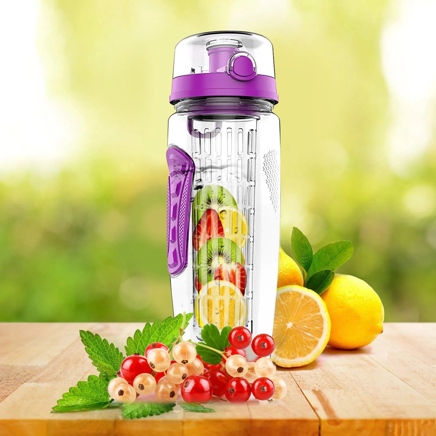 32 Oz Fruit Infusing Infuser Water Bottle- BPA Free