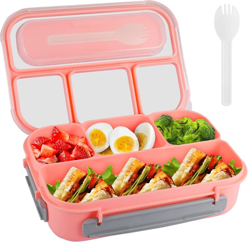 Bento Lunch Box With 4 Compartment For Adults & Kids