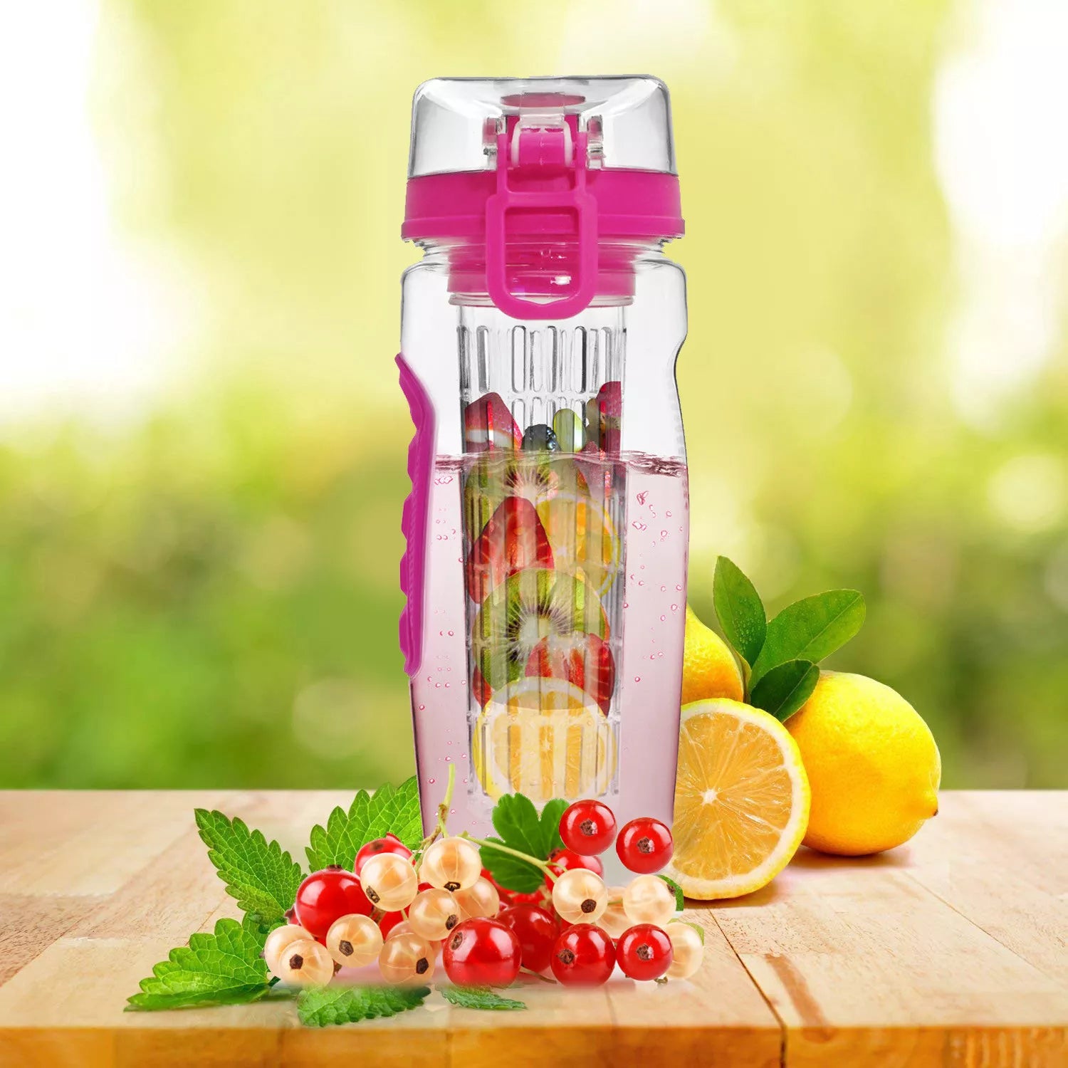 32 Oz Fruit Infusing Infuser Water Bottle- BPA Free