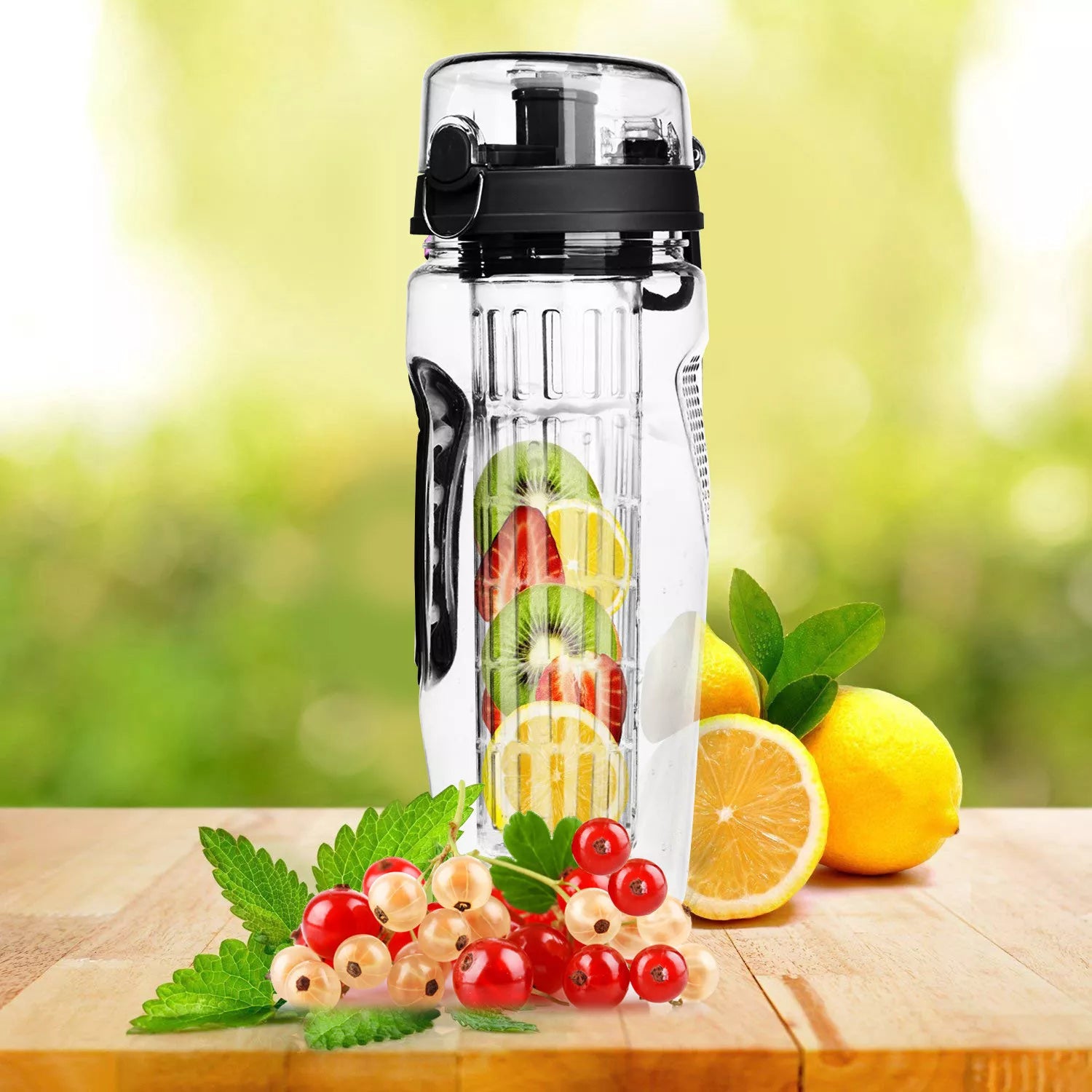 32 Oz Fruit Infusing Infuser Water Bottle- BPA Free